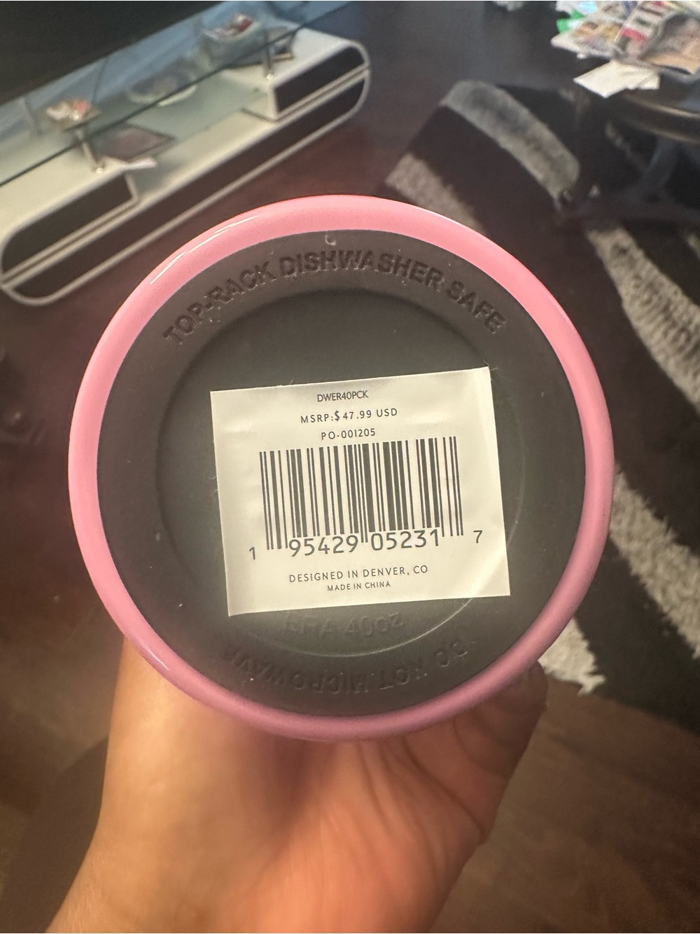 Pink Checkered Era 40oz - Picture 11 of 14